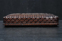 艶やかさを増した古色の色合いが素敵な竹編みの文入 DC8031