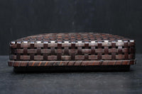 艶やかさを増した古色の色合いが素敵な竹編みの文入 DC8031