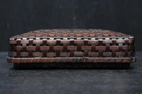 艶やかさを増した古色の色合いが素敵な竹編みの文入 DC8031