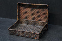 艶やかさを増した古色の色合いが素敵な竹編みの文入 DC8031