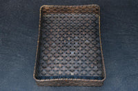 艶やかさを増した古色の色合いが素敵な竹編みの文入 DC8031