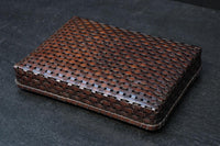 艶やかさを増した古色の色合いが素敵な竹編みの文入 DC8031