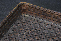 艶やかさを増した古色の色合いが素敵な竹編みの文入 DC8031