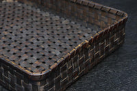 艶やかさを増した古色の色合いが素敵な竹編みの文入 DC8031