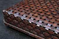 艶やかさを増した古色の色合いが素敵な竹編みの文入 DC8031