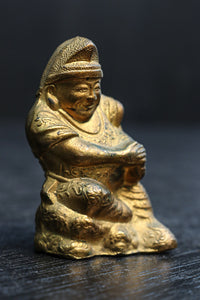 小振りサイズ!! 金色に彩られた恵比須様と大黒様のセット DC8070 在庫2体1組