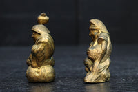 小振りサイズ!! 金色に彩られた恵比須様と大黒様のセット DC8070 在庫2体1組