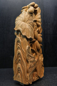 蓮の葉と花を優雅に描いた梁飾り DC8073ab 在庫(a:1 b:1)枚