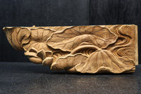 蓮の葉と花を優雅に描いた梁飾り DC8073ab 在庫(a:1 b:1)枚