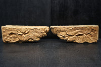 蓮の葉と花を優雅に描いた梁飾り DC8073ab 在庫(a:1 b:1)枚