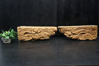 蓮の葉と花を優雅に描いた梁飾り DC8073ab 在庫(a:1 b:1)枚