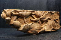 蓮の葉と花を優雅に描いた梁飾り DC8073ab 在庫(a:1 b:1)枚