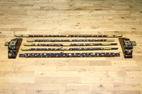 極上!! 黒漆に蒔絵が絢爛優美な組み立て式衣桁 DC8077