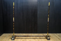 極上!! 黒漆に蒔絵が絢爛優美な組み立て式衣桁 DC8077