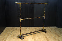 極上!! 黒漆に蒔絵が絢爛優美な組み立て式衣桁 DC8077