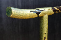 極上!! 黒漆に蒔絵が絢爛優美な組み立て式衣桁 DC8077