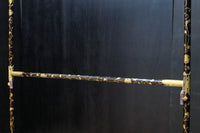 極上!! 黒漆に蒔絵が絢爛優美な組み立て式衣桁 DC8077