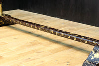 極上!! 黒漆に蒔絵が絢爛優美な組み立て式衣桁 DC8077