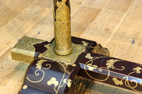 極上!! 黒漆に蒔絵が絢爛優美な組み立て式衣桁 DC8077