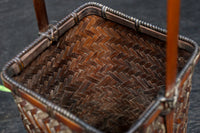 角カゴのすっきりとしたデザインの花カゴ DC8096