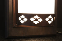 菊菱装飾金具で和の風情ある玄関灯(台座付き) DC8102