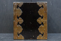 黒漆に桜紋の装飾金具が際立つ極上手許箪笥 DC8116