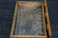 美しい杢目に金具の風格漂う桑材硯箱 DC8120