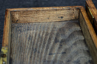 美しい杢目に金具の風格漂う桑材硯箱 DC8120