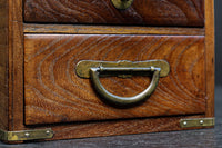 美しい杢目に金具の風格漂う桑材硯箱 DC8120