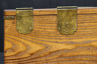 美しい杢目に金具の風格漂う桑材硯箱 DC8120