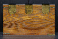 美しい杢目に金具の風格漂う桑材硯箱 DC8120