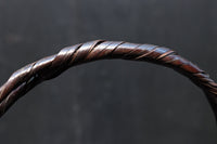 渋みを増した味わい深い竹編みカゴの炭入れ DC8130