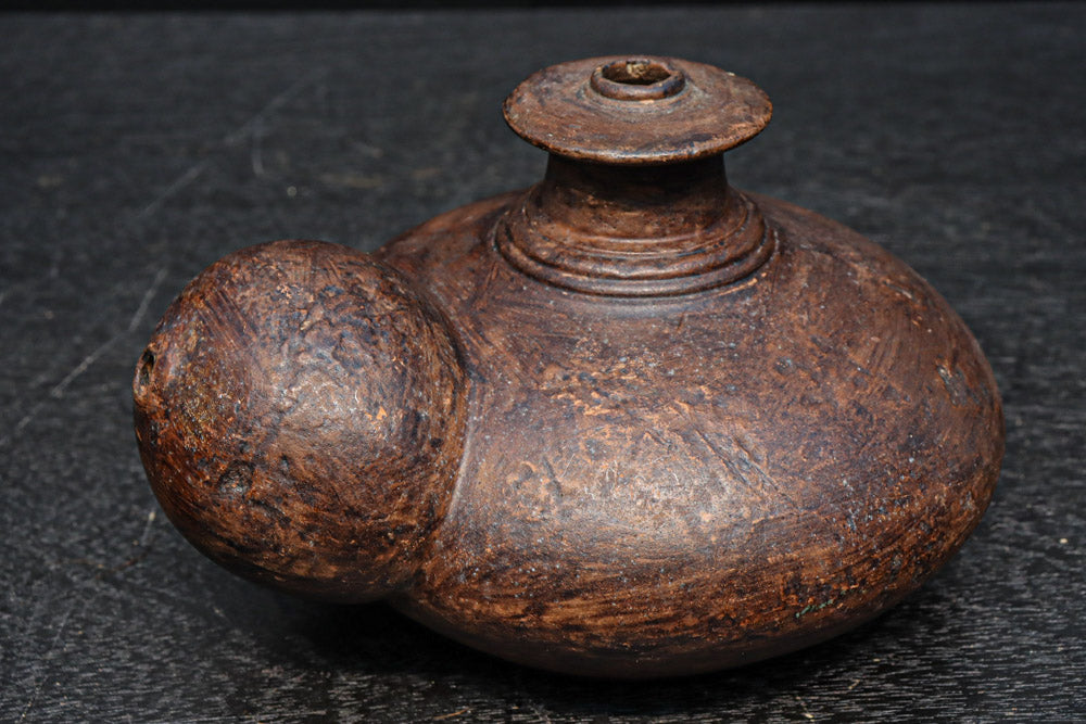 骨董　アンティーク　瓢箪茶入　ひょうたん　茶入　茶壺　象嵌三嶋　茶道具 骨董 アンティーク 瓢箪茶入 ひょうたん 茶入 茶壺 象嵌三嶋