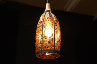 アンバーガラスが温かな輝きを放つ電笠 DC8143 在庫3個