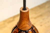 アンバーガラスが温かな輝きを放つ電笠 DC8143 在庫3個