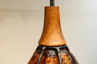 アンバーガラスが温かな輝きを放つ電笠 DC8143 在庫3個