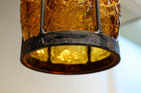 アンバーガラスが温かな輝きを放つ電笠 DC8143 在庫3個