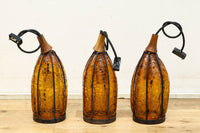 アンバーガラスが温かな輝きを放つ電笠 DC8143 在庫3個