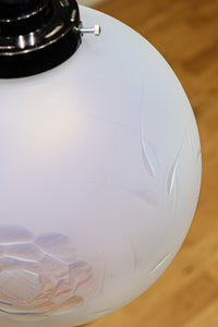 【ご精算用】オパールセントに大輪のお花の透かし模様が優雅に浮かぶ電笠 DC8146