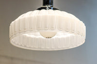 プレス模様でお洒落な雰囲気あるプレスガラス電笠 DC8150