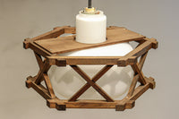 六角形の木枠が和モダンに飾る電笠 DC8159