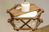 六角形の木枠が和モダンに飾る電笠 DC8159