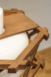 六角形の木枠が和モダンに飾る電笠 DC8159