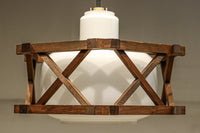 六角形の木枠が和モダンに飾る電笠 DC8159