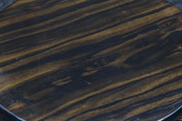 小サイズ!! 三本脚で趣きある縞黒檀の丸型置台 DC8182