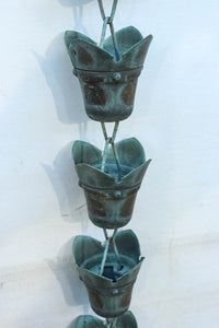 時代の風合いを纏った蕾のような鎖樋 DC8186