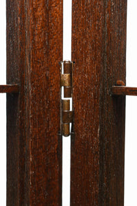 麻の葉組子の帯装飾が華やかな四つ折り衝立 DC8195