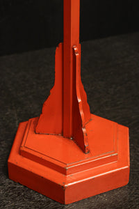 明るい朱の色艶に包まれたぼんぼり台 DC8207 2個1セット