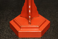 明るい朱の色艶に包まれたぼんぼり台 DC8207 2個1セット