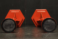 明るい朱の色艶に包まれたぼんぼり台 DC8207 2個1セット